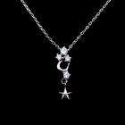 Elegantly 925 Silver Necklace Wedding Gift AAA Cubic Zirconia Stone