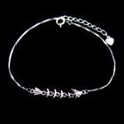 Fish Sterling Chain 925 Silver Cubic Zirconia Bracelet
